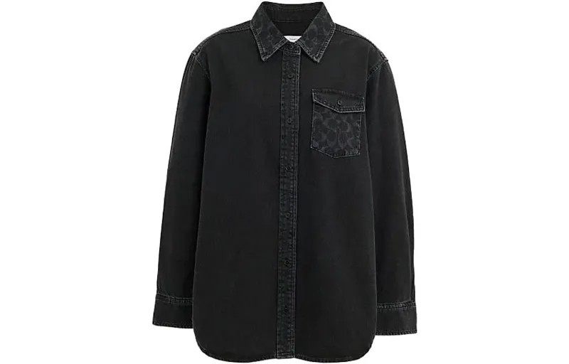Женская рубашка COACH, цвет Black