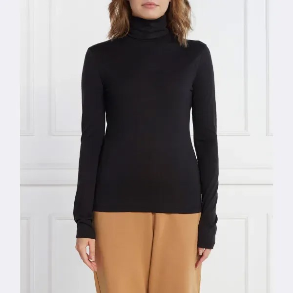 Шерстяная водолазка стандартного кроя Max Mara, черный
