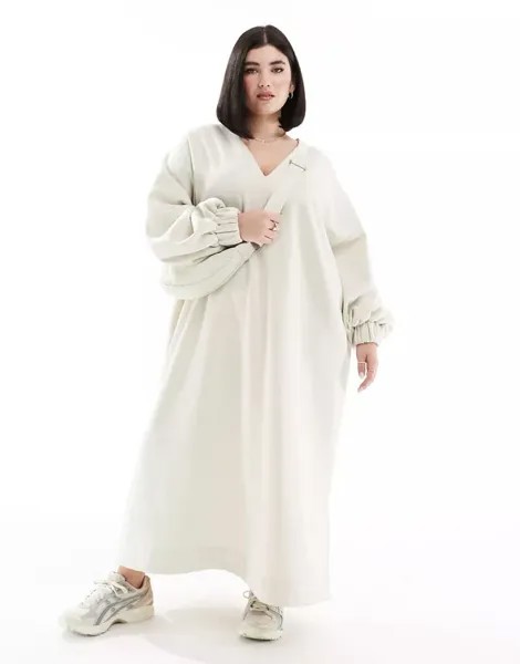 Платье-футляр из джерси премиум-класса с камнями ASOS Curve