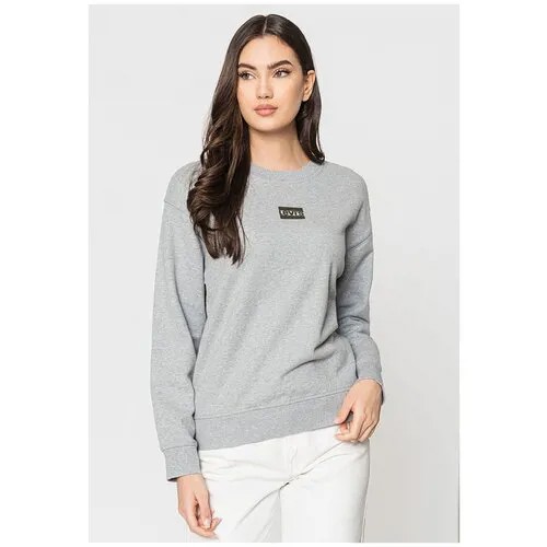 Свитшот Levi's Women Graphic Standard Crew, размер XS, , серый/черный