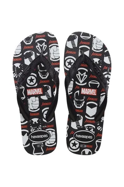 Шлепанцы Top Marvel Logomania Havaianas, черный