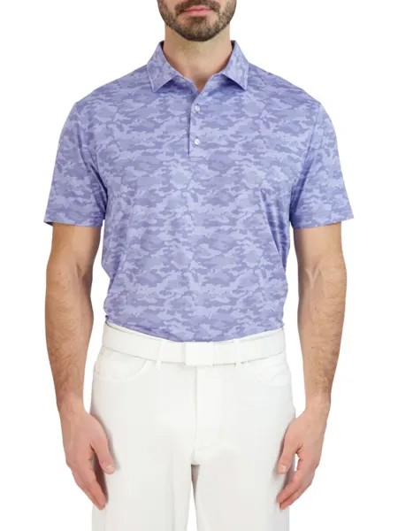 Камуфляжная рубашка-поло Hickey Freeman, цвет Waterfall