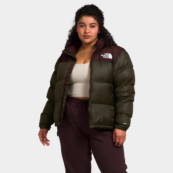 Женская куртка Nuptse в стиле ретро 1996 года The North Face (большие размеры), зеленый