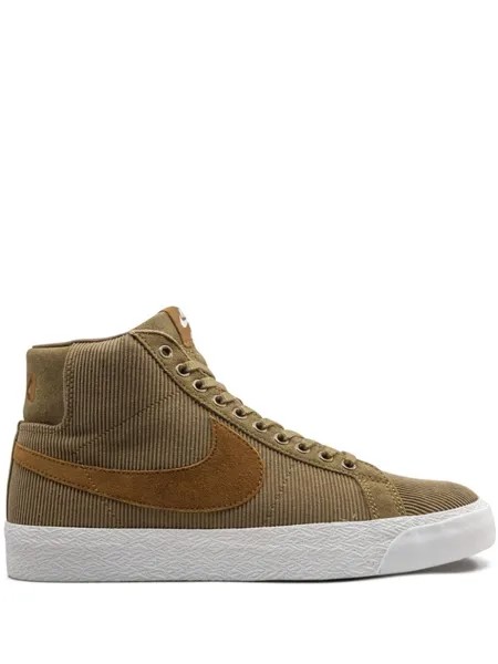 Nike кеды SB Zoom Blazer Mid, коричневый