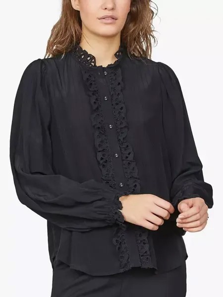 Блуза Sisters Point Viada Lace Feminine, черный