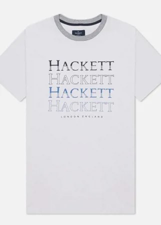 Мужская футболка Hackett Multi Logo Print, цвет белый, размер S