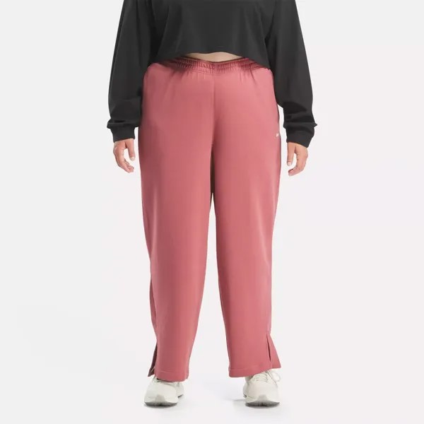 Классические широкие прямые брюки (большие размеры) Reebok, малиновый
