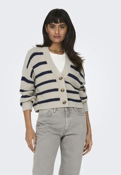 Кардиган Carolnice Stripe Noos ONLY, цвет pumice stone stripes navy blazer