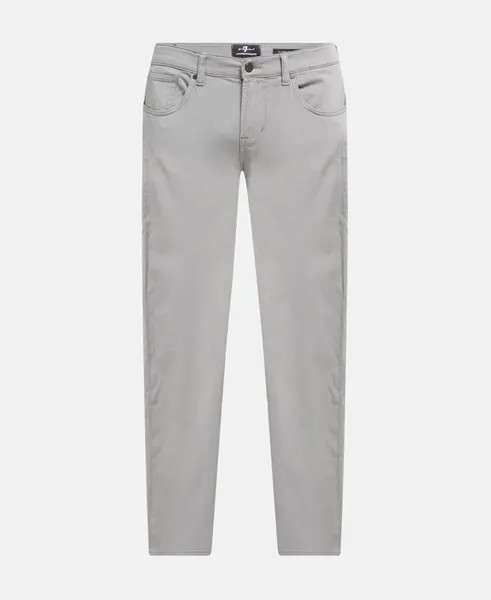 Джинсы узкого кроя 7 for all Mankind, серый