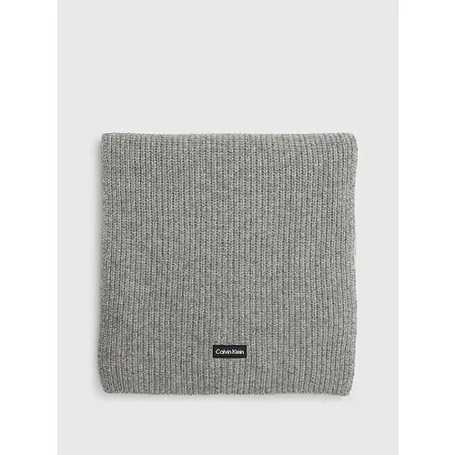 Шарф CALVIN KLEIN,180х30 см, серый