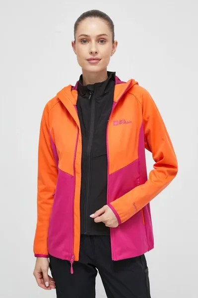 Куртка Go Hike Softshell для отдыха на открытом воздухе Jack Wolfskin, оранжевый