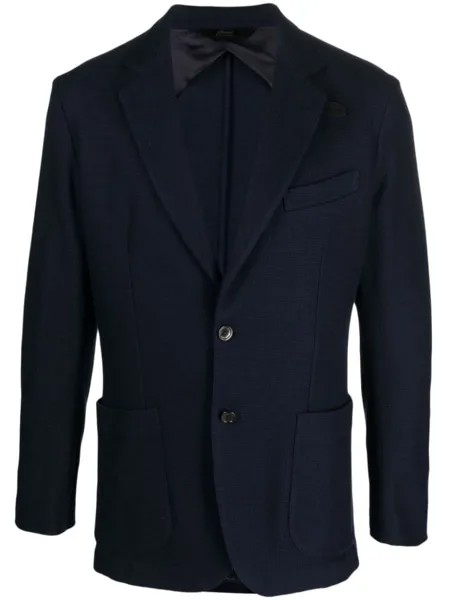 Brioni трикотажный пиджак, синий