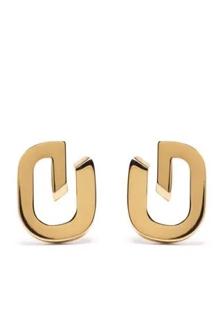 Givenchy серьги-гвоздики в форме буквы G