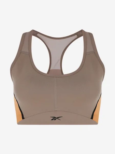 Спортивный топ бра Reebok Lux Racer Bra, Коричневый