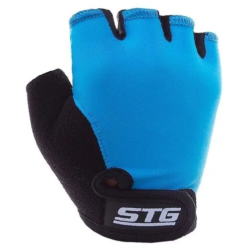 Перчатки STG детск.мод.819 с защитной прокладкой,застежка на липучке,размер M,синие