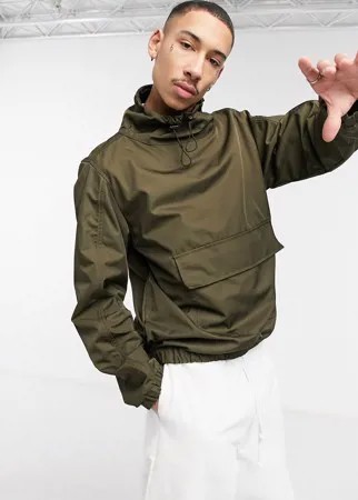 Нейлоновая свободная куртка с карманом-клапаном Bolongaro Trevor-Зеленый цвет
