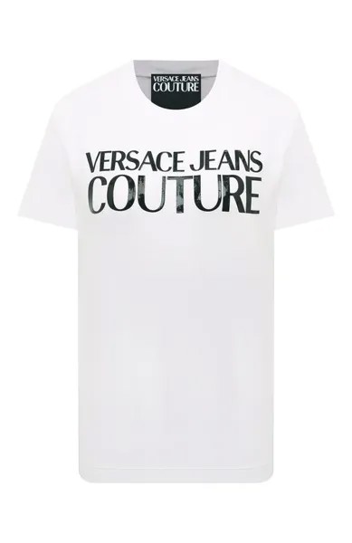Хлопковая футболка Versace Jeans Couture