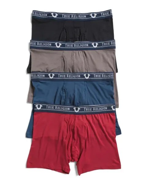 4 шт. эластичные боксеры True Religion, красный