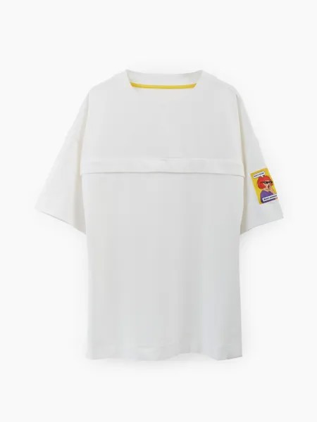 Футболка женская Happy Baby 97005 белая oversize