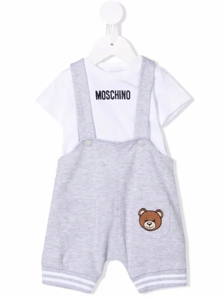 Moschino Kids комбинезон с логотипом