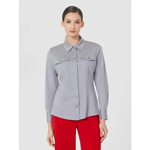 Блуза Lo, размер 52, серый