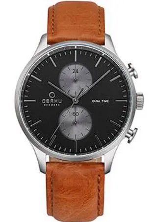 Fashion наручные  мужские часы Obaku V196GUCURZ. Коллекция Leather