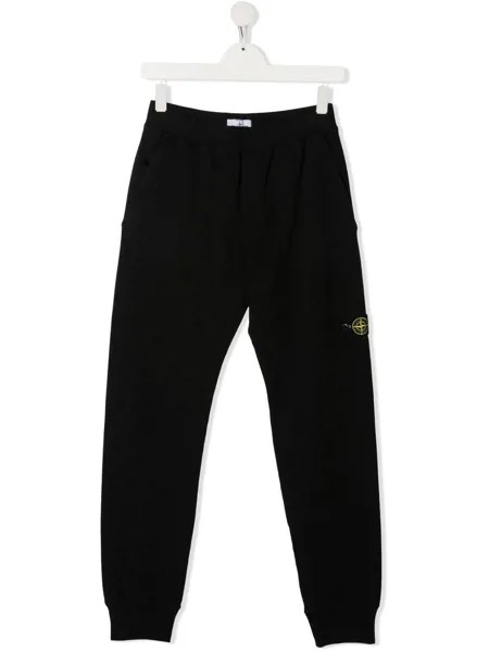 Stone Island Junior спортивные брюки с логотипом