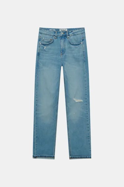 Джинсы мужские Pull&Bear PUL550683753 синие 38 EU. Доставка из-за рубежа.