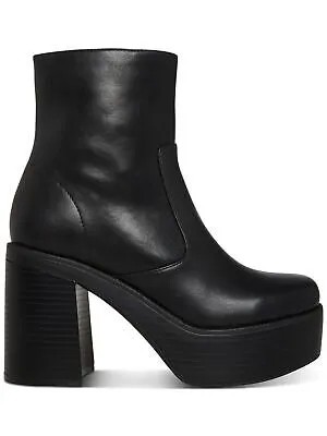 Женские черные ботинки MADDEN GIRL на платформе 1-1/2 дюйма с блочным носком Grace, размер 6,5 м