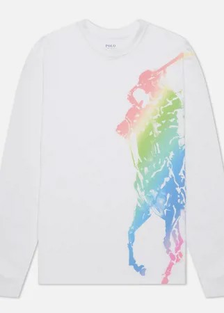 Женский лонгслив Polo Ralph Lauren Ombre Pony, цвет белый, размер XS