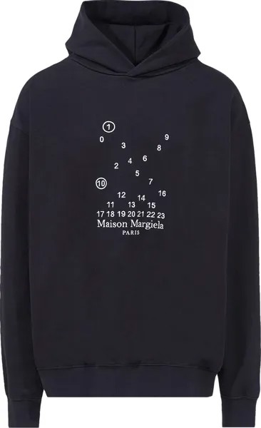 Толстовка Maison Margiela Hooded Sweatshirt 'Black', черный