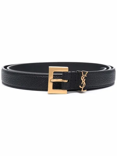 Saint Laurent ремень с монограммой
