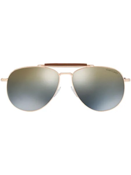 TOM FORD Eyewear солнцезащитные очки-авиаторы с зеркальными линзами