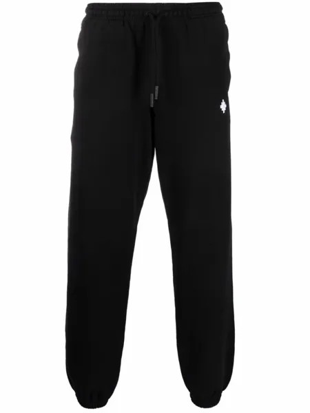Marcelo Burlon County of Milan спортивные брюки с вышитым логотипом, черный