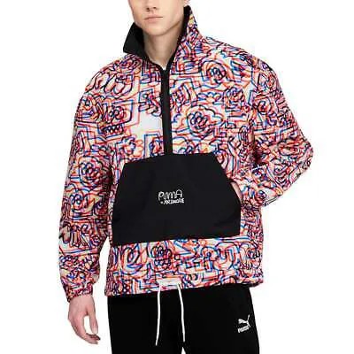 Puma Anorak HalfZip Pullover X Mr Doodle Mens Size S Повседневная верхняя одежда 530648-02
