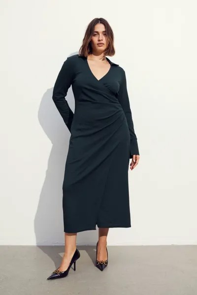 Платье из джерси с запахом H&M