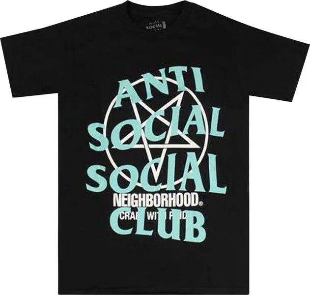 Футболка Anti Social Social Club x Neighborhood Filth Fury T-Shirt 'Black', черный