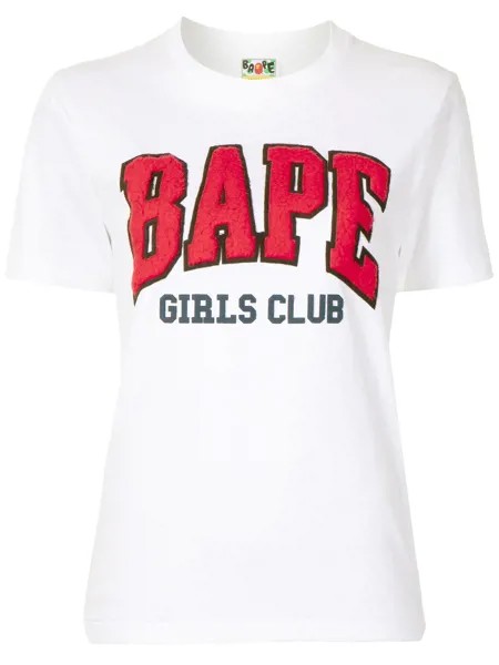 A BATHING APE® футболка с принтом Girls Club