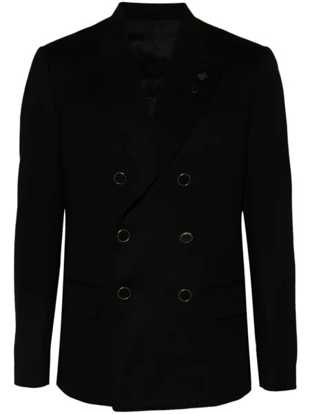Lardini пиджак из вирджинской шерсти, черный