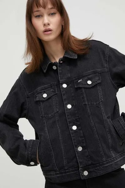 Джинсовая куртка Tommy Jeans, черный
