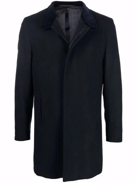 Karl Lagerfeld однобортное пальто Flight K из шерсти
