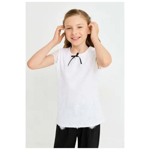 Блузка для девочек ACOOLA белая, размер 146