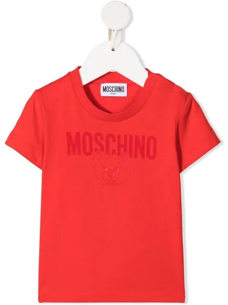 Moschino Kids футболка с логотипом