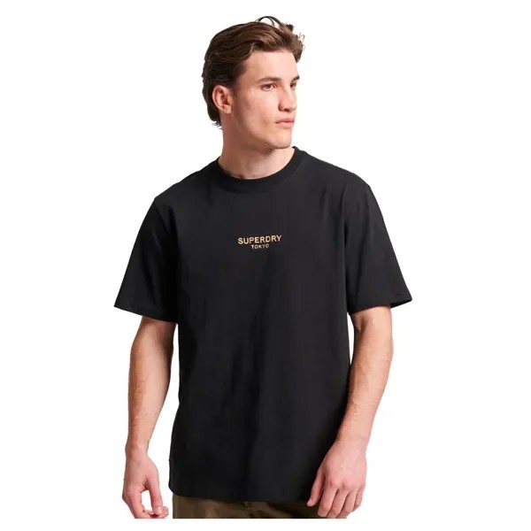 Футболка Superdry Luxury Sport Loose Short Sleeve Round Neck, черный