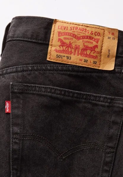 Прямые джинсы 501 Levi's, черный деним