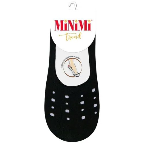 Женские подследники MiNiMi укороченные, нескользящие, размер 35-38 (23-25), черный