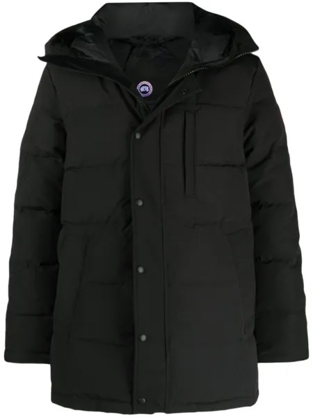 Canada Goose пуховик Carson с капюшоном, черный