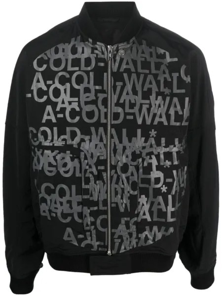 A-COLD-WALL* бомбер с логотипом, черный