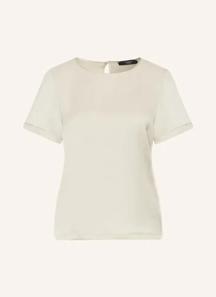 Блуза WEEKEND MaxMara GILBERT aus Satin, кремовый