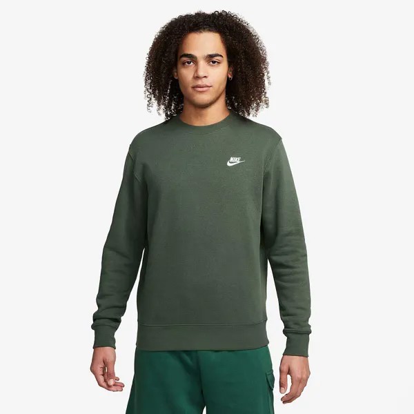 Свитшот NSW CLUB FLEECE CREWNECK Nike, цвет Schwarz/Weiß